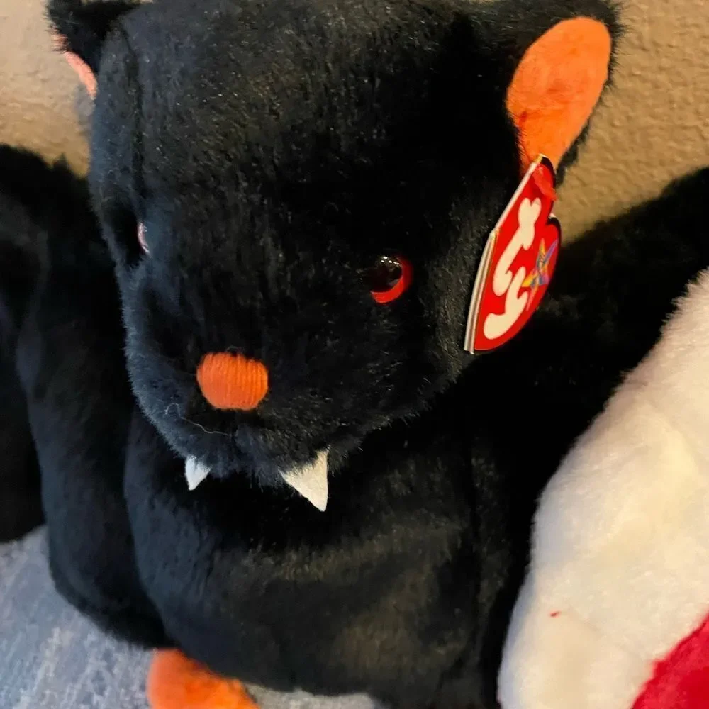 TY Vintage BIG Bat and Turkey Plush Set